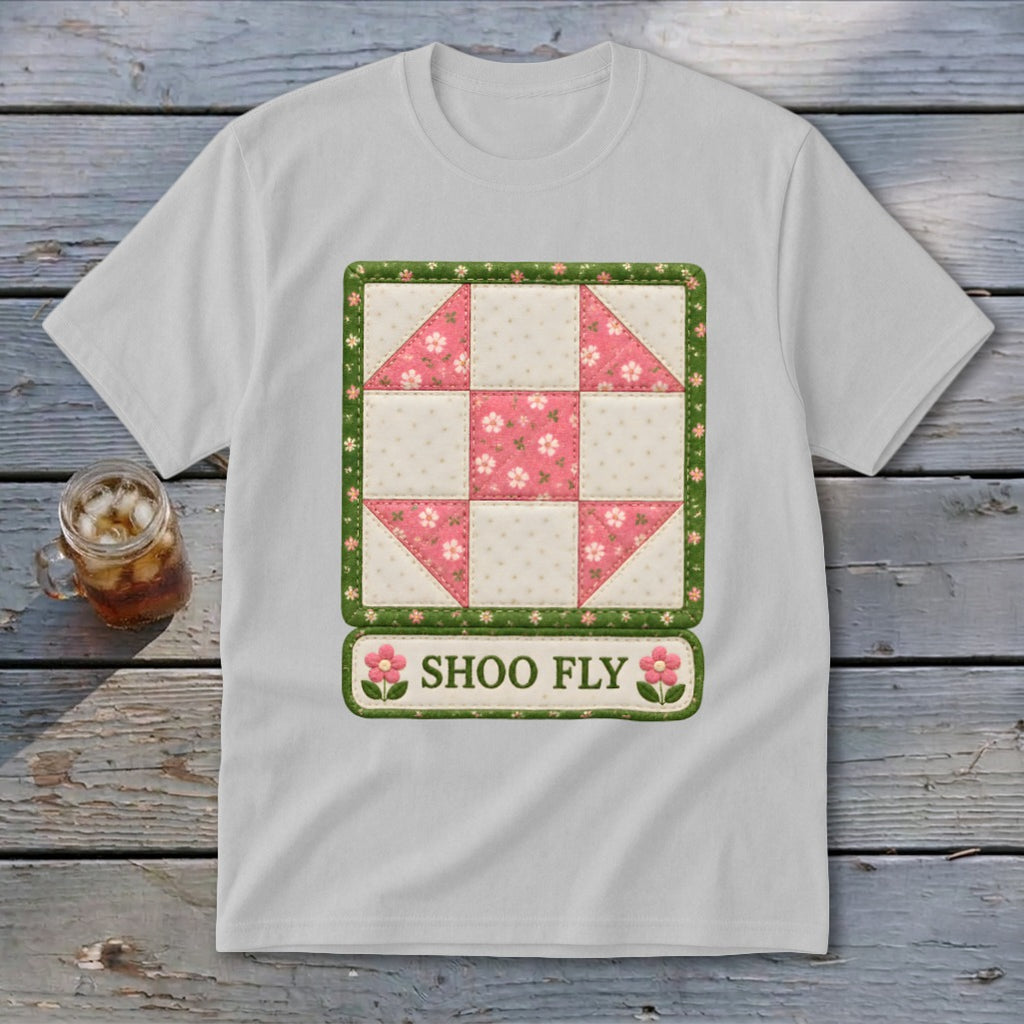 Shoo Fly Faux Quilt Block Youth Tee