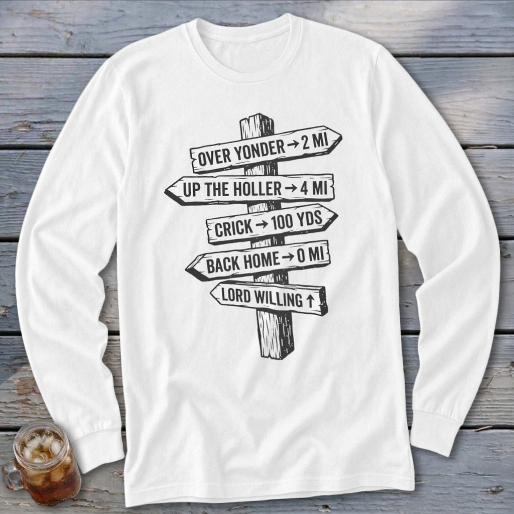 Sign Post Long Sleeve Tee