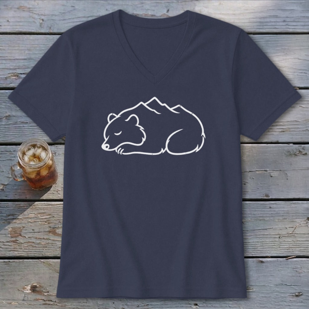 Sleeping Ridge Bear V-neck