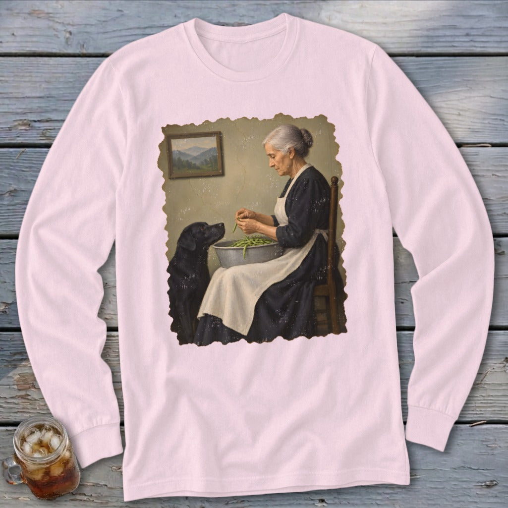Snapping Beans Long Sleeve Tee