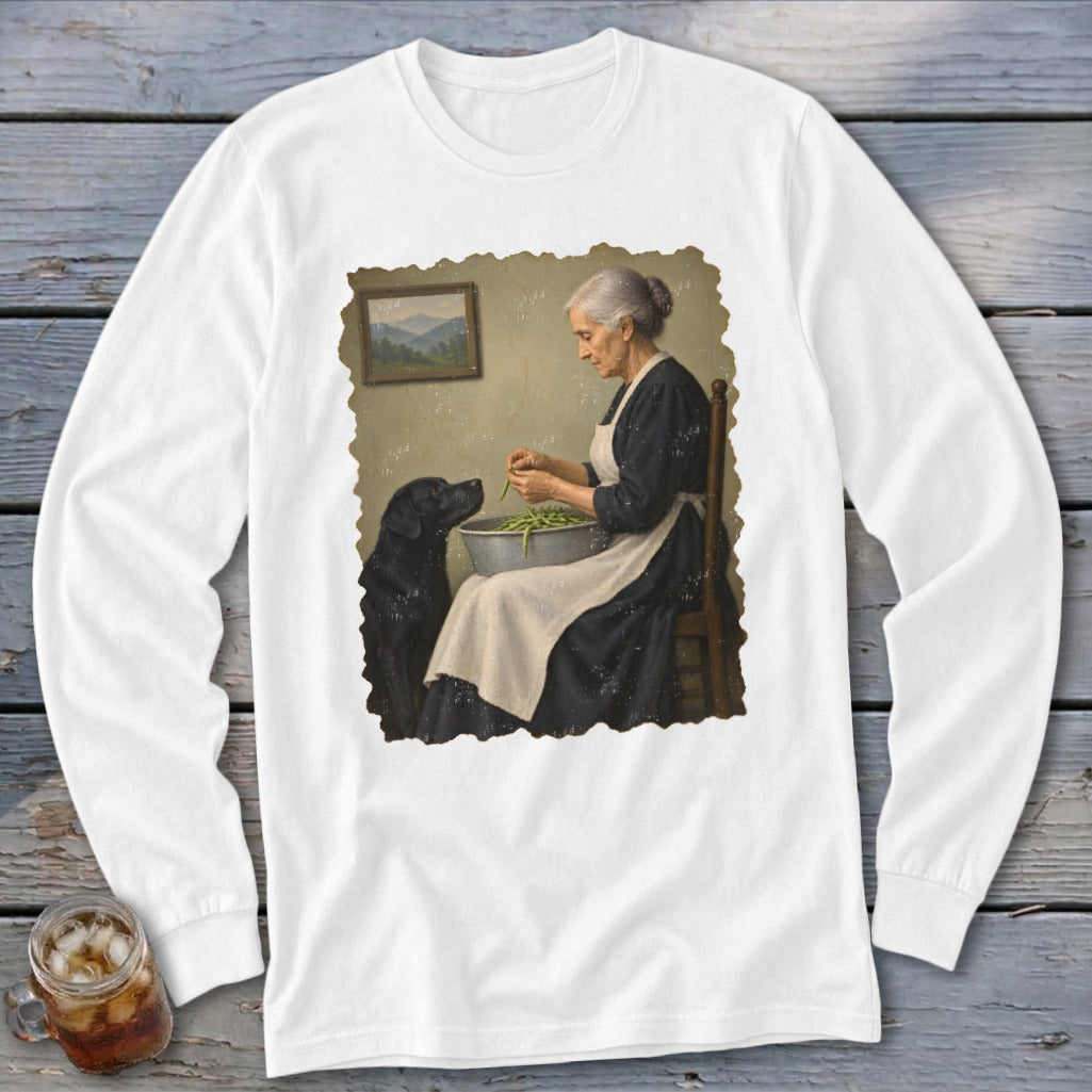 Snapping Beans Long Sleeve Tee