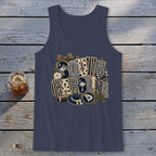 South Carolina Faux Chenille Fall Patch Tank Top