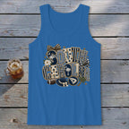 South Carolina Faux Chenille Fall Patch Tank Top