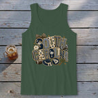 South Carolina Faux Chenille Fall Patch Tank Top