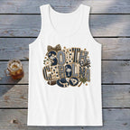 South Carolina Faux Chenille Fall Patch Tank Top