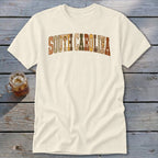 South Carolina Faux Embroidery Letters Classic Tee