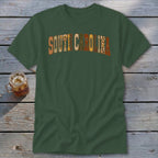 South Carolina Faux Embroidery Letters Classic Tee