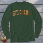 South Carolina Faux Embroidery Letters Long Sleeve Tee
