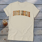 South Carolina Faux Embroidery Letters Softstyle Tee