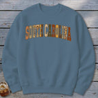 South Carolina Faux Embroidery Letters Sweatshirt