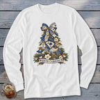 South Carolina Faux Patchwork Christmas Tree Long Sleeve Tee