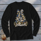 South Carolina Faux Patchwork Christmas Tree Long Sleeve Tee