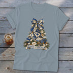 South Carolina Faux Patchwork Christmas Tree Softstyle Tee
