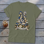 South Carolina Faux Patchwork Christmas Tree Softstyle Tee