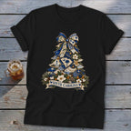 South Carolina Faux Patchwork Christmas Tree Softstyle Tee