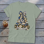 South Carolina Faux Patchwork Christmas Tree Softstyle Tee