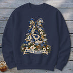 South Carolina Faux Patchwork Christmas Tree Sweatshirt
