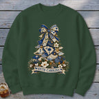 South Carolina Faux Patchwork Christmas Tree Sweatshirt