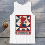 Sunbonnet Sue Faux Quilt Block Tank Top