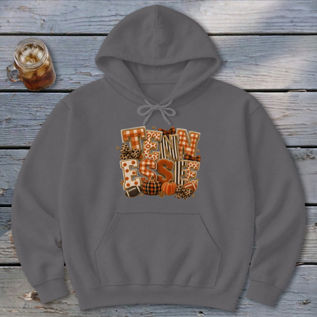 Tennessee Faux Chenille Fall Patch Hoodie