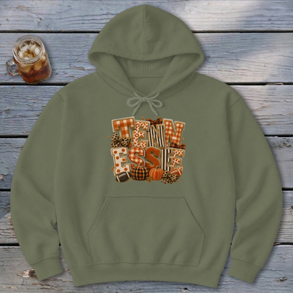 Tennessee Faux Chenille Fall Patch Hoodie