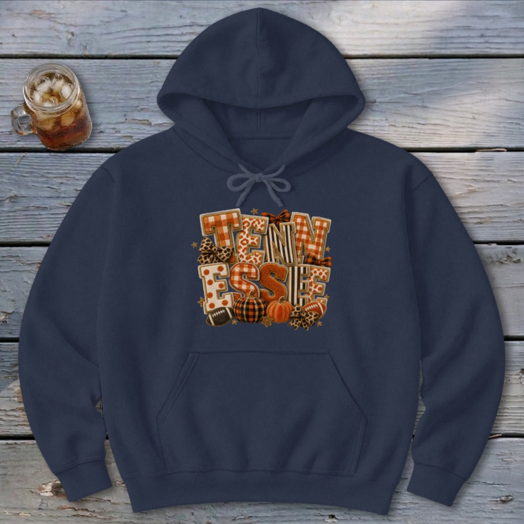 Tennessee Faux Chenille Fall Patch Hoodie