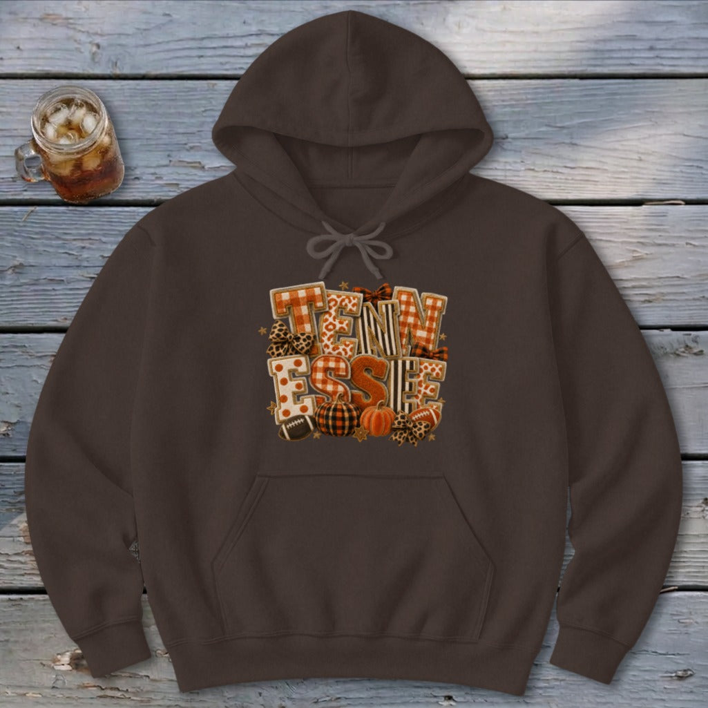 Tennessee Faux Chenille Fall Patch Hoodie