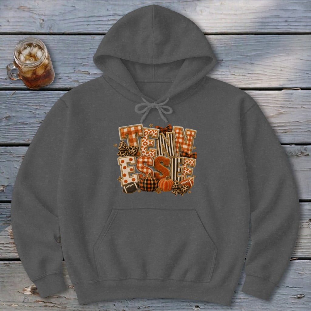 Tennessee Faux Chenille Fall Patch Hoodie