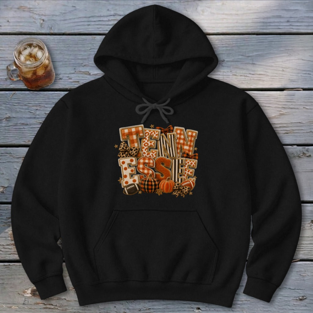 Tennessee Faux Chenille Fall Patch Hoodie