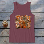 Tennessee Faux Chenille Fall Patch Tank Top
