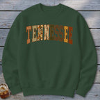 Tennessee Faux Embroidery Letters Sweatshirt