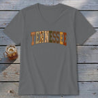 Tennessee Faux Embroidery Letters V-neck