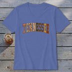Tennessee Faux Embroidery Letters V-neck