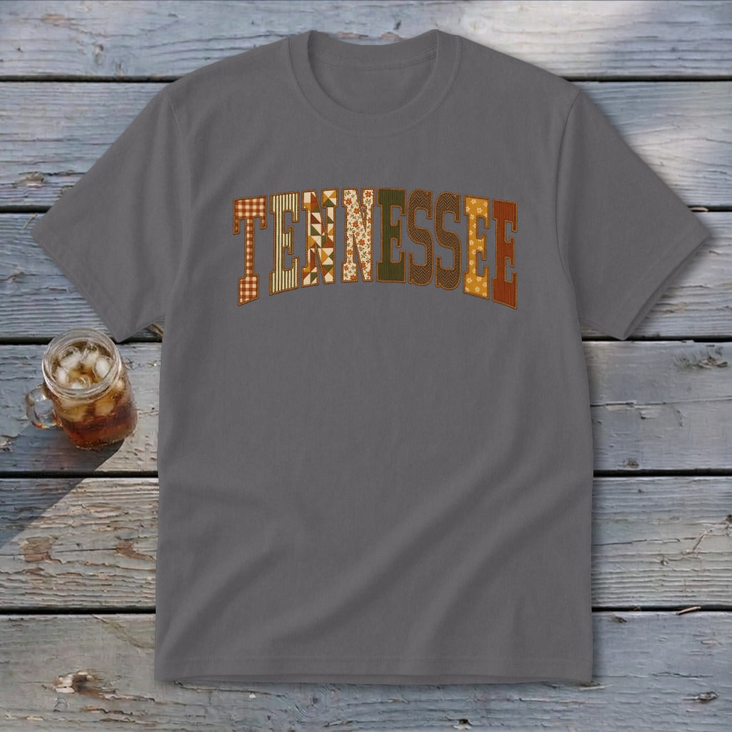 Tennessee Faux Embroidery Letters Youth Tee