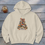 Tennessee Faux Patchwork Christmas Tree Hoodie