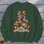 Tennessee Faux Patchwork Christmas Tree Sweatshirt