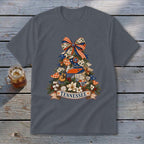 Tennessee Faux Patchwork Christmas Tree Youth Tee