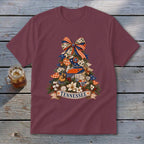 Tennessee Faux Patchwork Christmas Tree Youth Tee