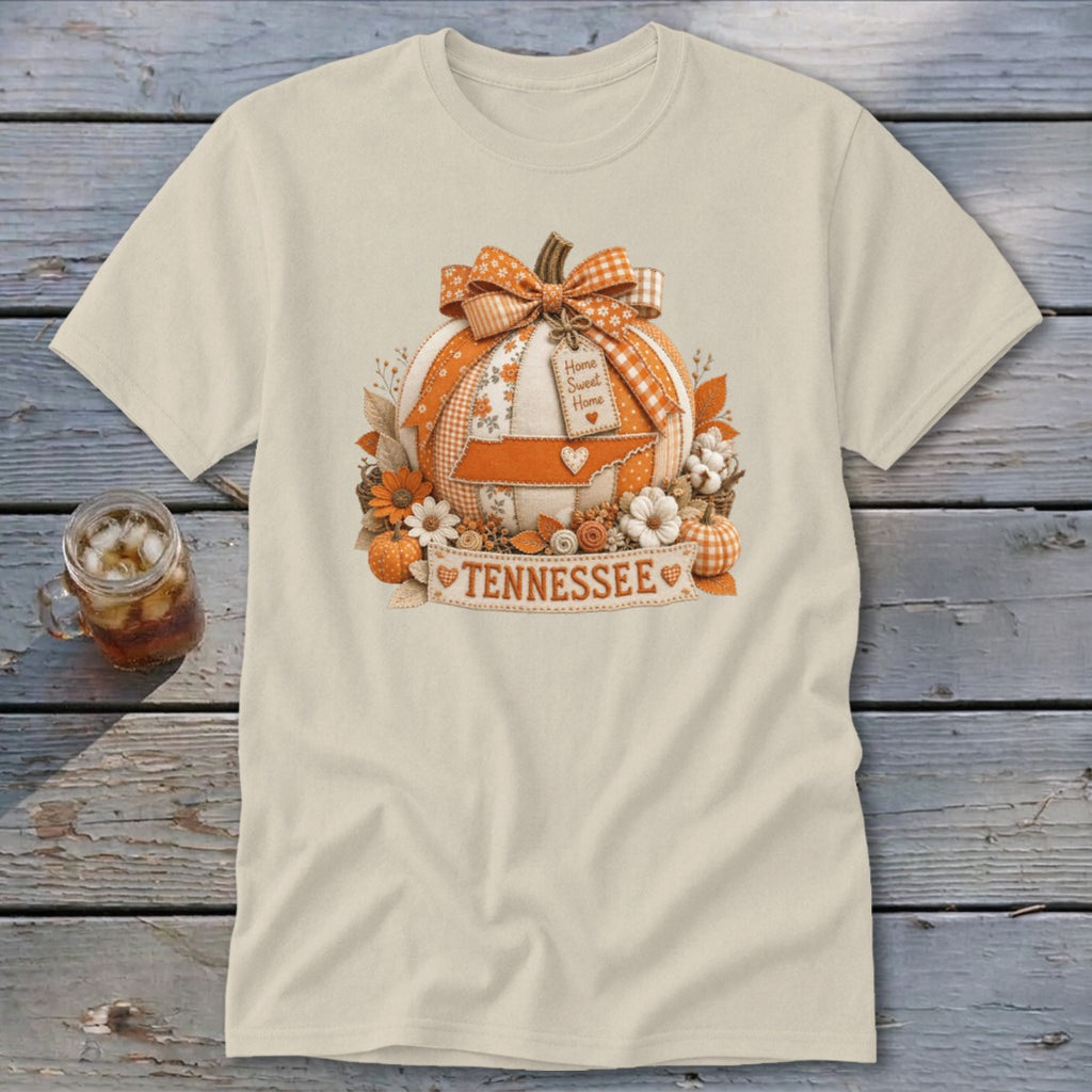Tennessee Faux Patchwork Pumpkin Classic Tee