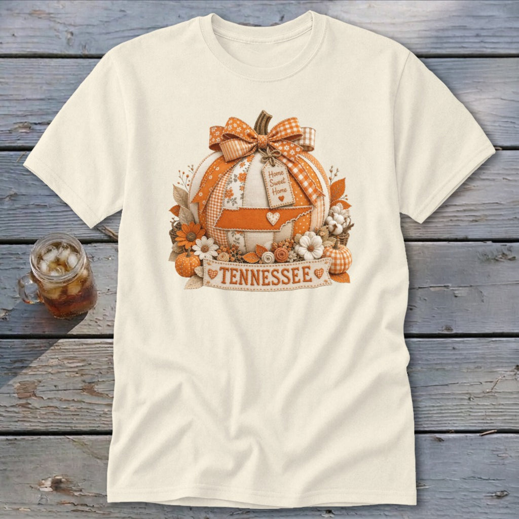 Tennessee Faux Patchwork Pumpkin Classic Tee