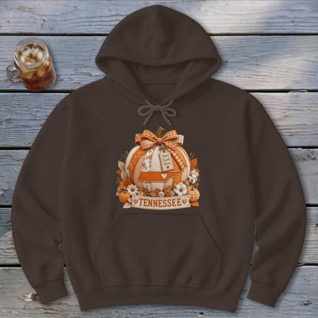 Tennessee Faux Patchwork Pumpkin Hoodie