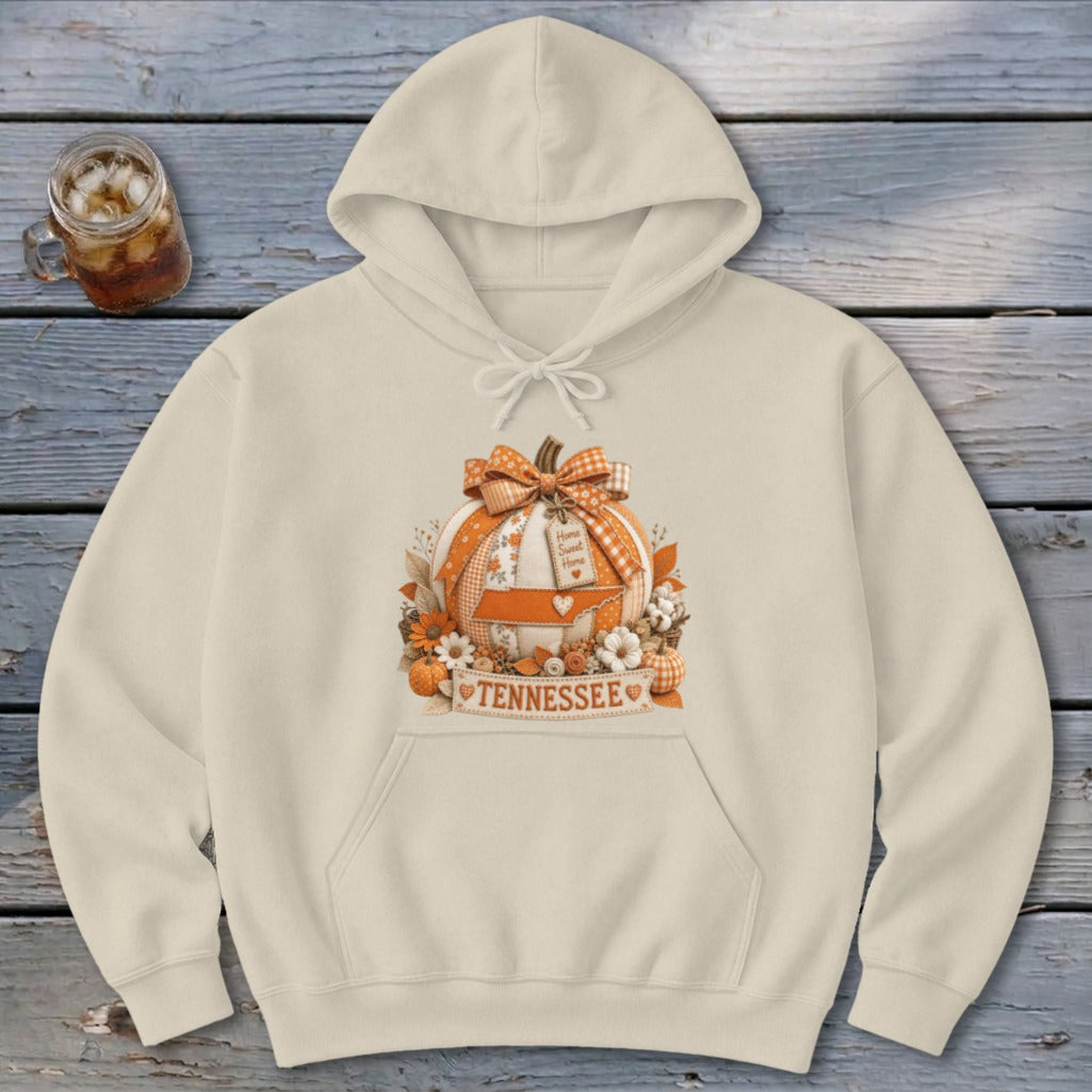 Tennessee Faux Patchwork Pumpkin Hoodie