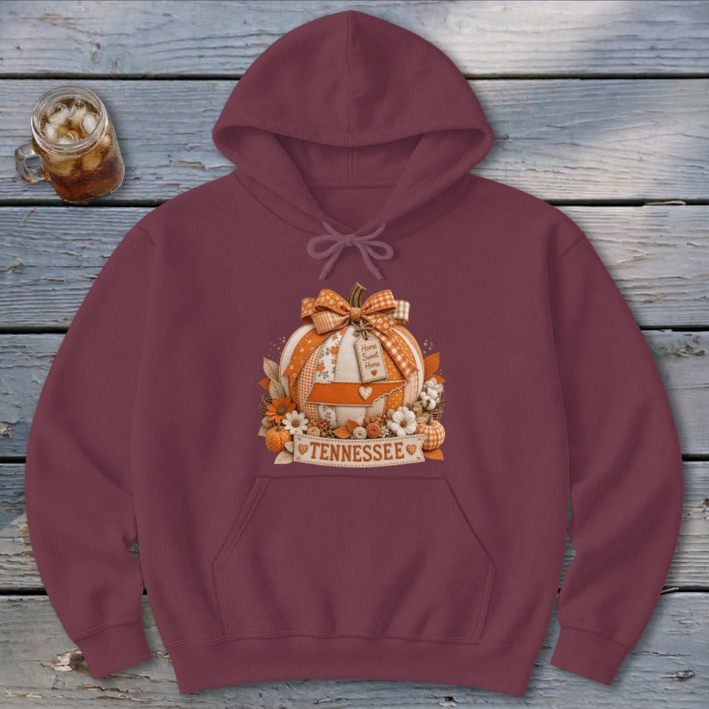 Tennessee Faux Patchwork Pumpkin Hoodie
