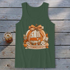 Tennessee Faux Patchwork Pumpkin Tank Top