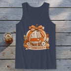 Tennessee Faux Patchwork Pumpkin Tank Top