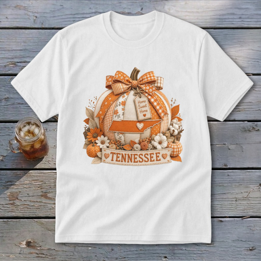 Tennessee Faux Patchwork Pumpkin Youth Tee