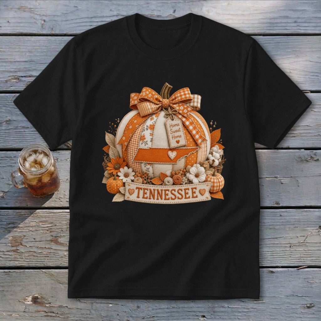Tennessee Faux Patchwork Pumpkin Youth Tee