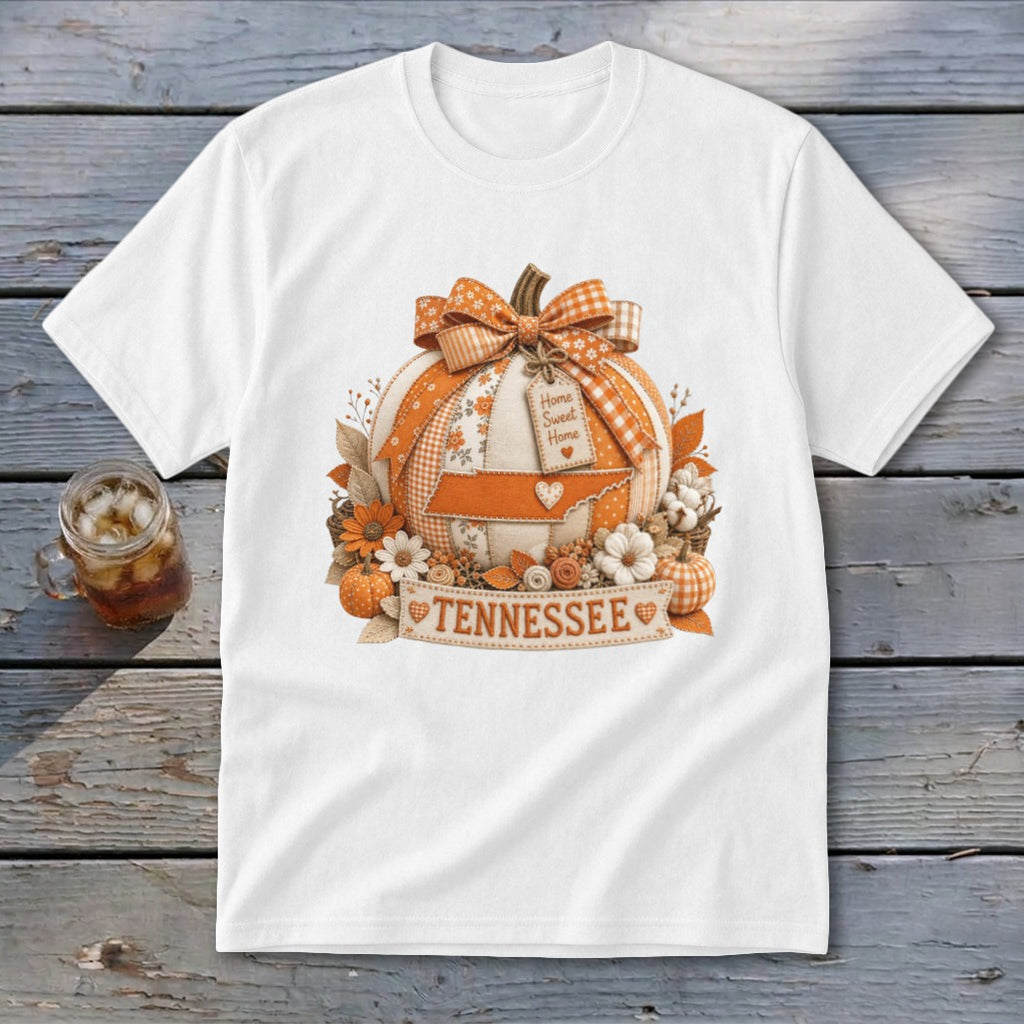Tennessee Faux Patchwork Pumpkin Youth Tee
