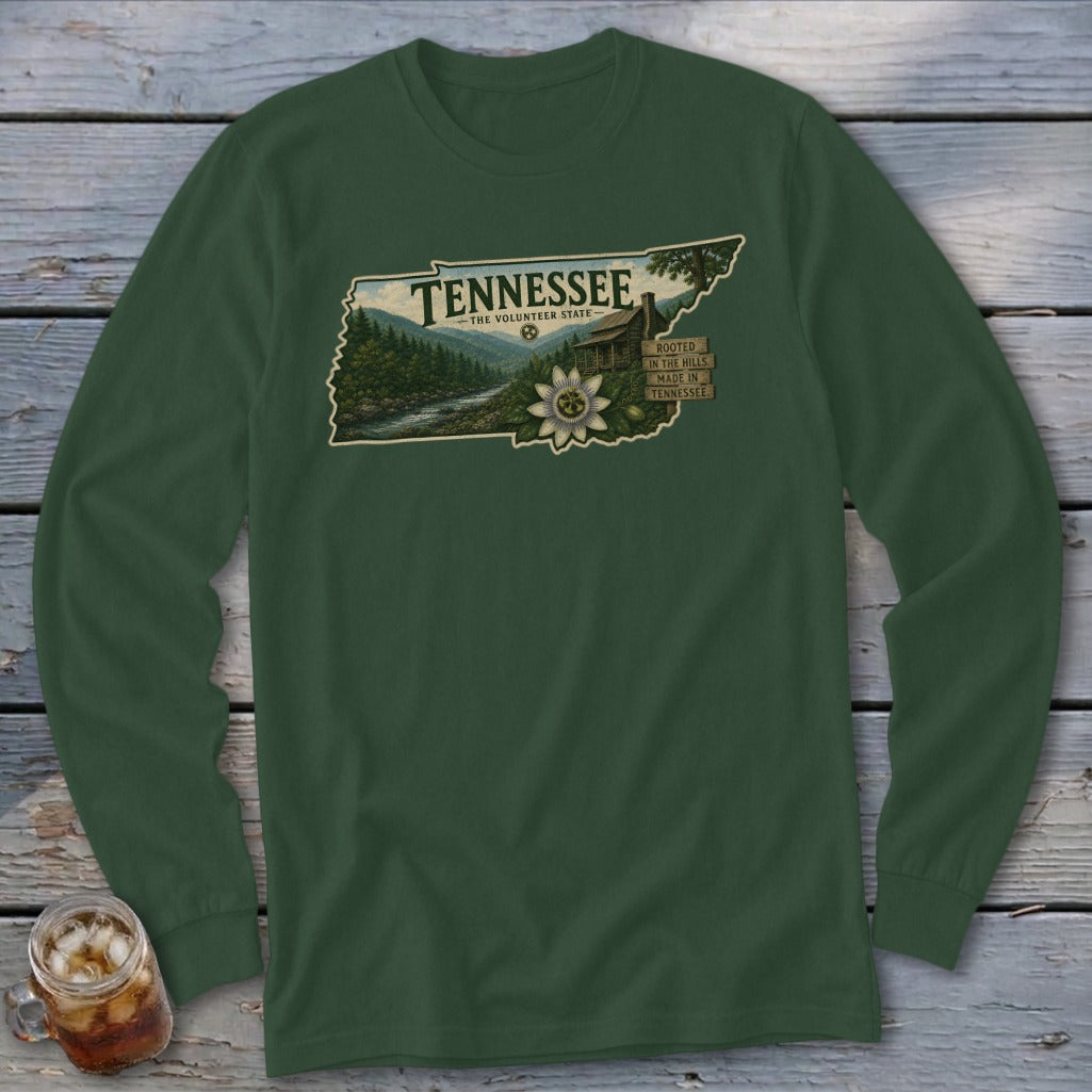 Tennessee Homeplace Scene Long Sleeve Tee