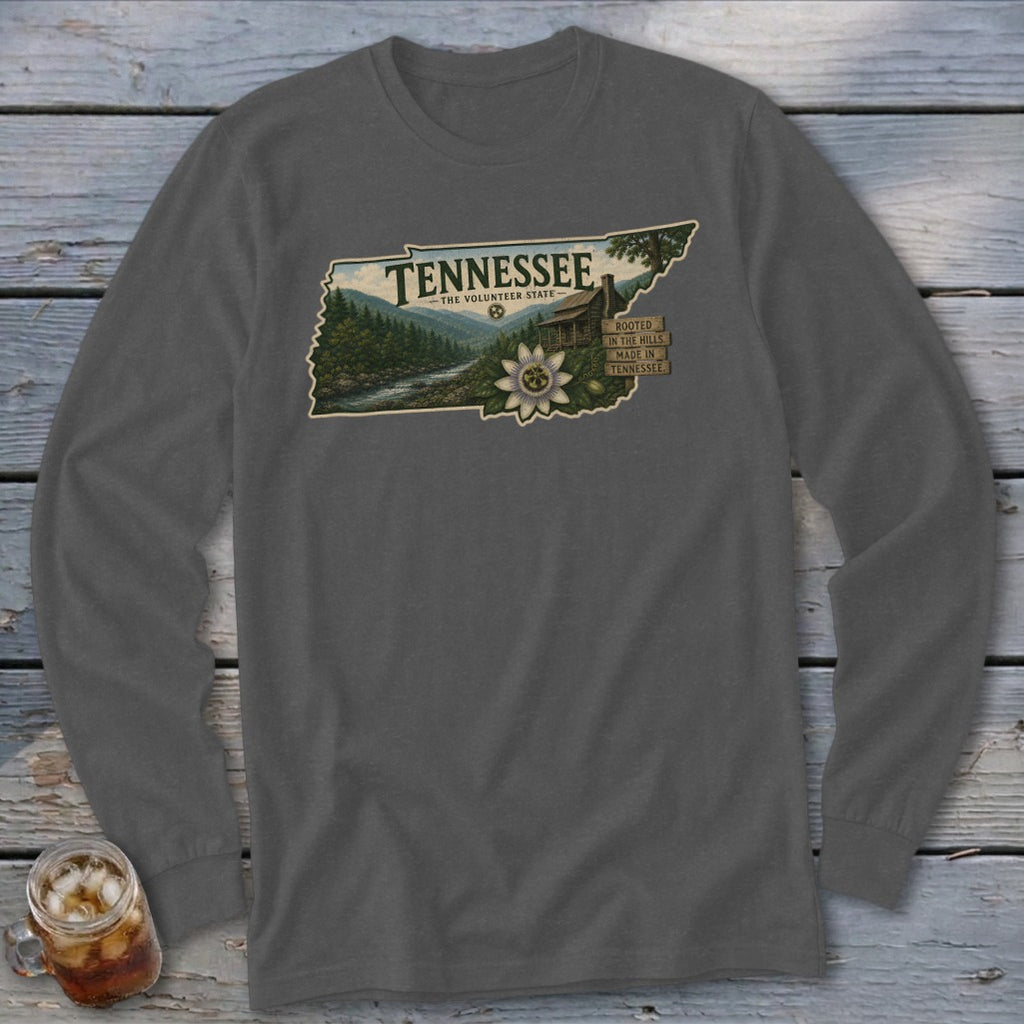 Tennessee Homeplace Scene Long Sleeve Tee
